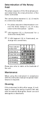 Предварительный просмотр 11 страницы Beha-Amprobe DR 705 Instruction Manual