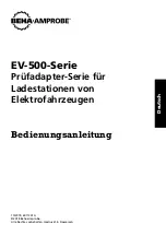 Предварительный просмотр 17 страницы Beha-Amprobe EV-500 Series User Manual