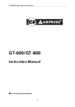 Предварительный просмотр 3 страницы Beha-Amprobe GT-600 User Manual