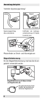 Предварительный просмотр 6 страницы Beha-Amprobe MAGNO VOLTfix Instruction Manual