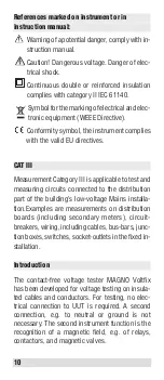 Предварительный просмотр 10 страницы Beha-Amprobe MAGNO VOLTfix Instruction Manual
