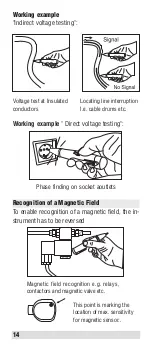 Предварительный просмотр 14 страницы Beha-Amprobe MAGNO VOLTfix Instruction Manual