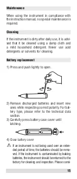 Предварительный просмотр 15 страницы Beha-Amprobe MAGNO VOLTfix Instruction Manual