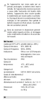 Предварительный просмотр 24 страницы Beha-Amprobe MAGNO VOLTfix Instruction Manual