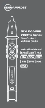 Предварительный просмотр 1 страницы Beha-Amprobe NCV-1000 Instruction Manual