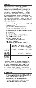 Предварительный просмотр 10 страницы Beha-Amprobe NCV-1000 Instruction Manual