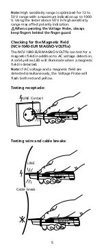 Предварительный просмотр 12 страницы Beha-Amprobe NCV-1000 Instruction Manual