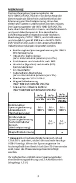 Предварительный просмотр 24 страницы Beha-Amprobe NCV-1000 Instruction Manual