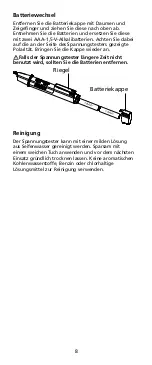 Предварительный просмотр 29 страницы Beha-Amprobe NCV-1000 Instruction Manual