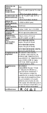 Предварительный просмотр 70 страницы Beha-Amprobe NCV-1000 Instruction Manual