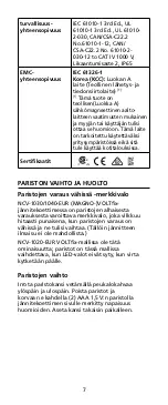 Предварительный просмотр 84 страницы Beha-Amprobe NCV-1000 Instruction Manual