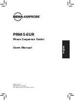 Предварительный просмотр 3 страницы Beha-Amprobe PRM-5-EUR User Manual