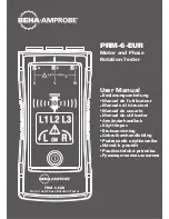 Предварительный просмотр 1 страницы Beha-Amprobe PRM-6-EUR User Manual