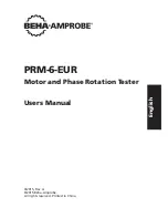 Предварительный просмотр 3 страницы Beha-Amprobe PRM-6-EUR User Manual