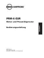 Предварительный просмотр 15 страницы Beha-Amprobe PRM-6-EUR User Manual