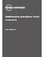 Предварительный просмотр 1 страницы Beha-Amprobe ProInstall-75 User Manual