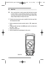 Preview for 36 page of Beha-Amprobe UNITEST Hexagon 55 Instruction Manual