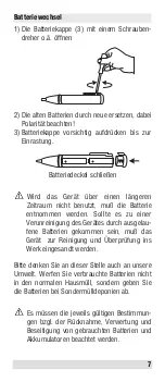 Предварительный просмотр 7 страницы Beha-Amprobe VOLTfix plus Instruction Manual