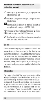 Предварительный просмотр 10 страницы Beha-Amprobe VOLTfix plus Instruction Manual