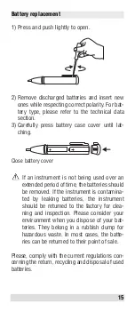 Предварительный просмотр 15 страницы Beha-Amprobe VOLTfix plus Instruction Manual