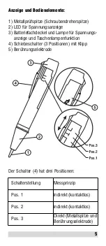 Предварительный просмотр 5 страницы BEHA 2054 Instruction Manual