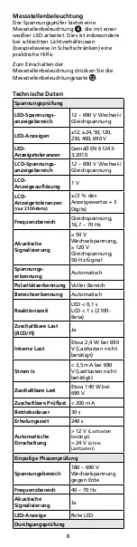 Предварительный просмотр 12 страницы BEHA 2100D User Manual