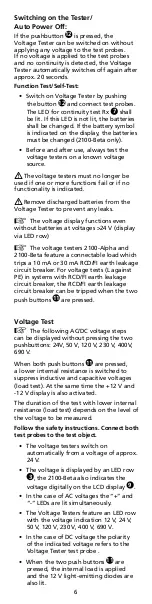 Предварительный просмотр 22 страницы BEHA 2100D User Manual