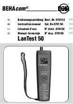 BEHA 870150 Instruction Manual preview