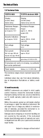 Предварительный просмотр 20 страницы BEHA 9023 Instruction Manual