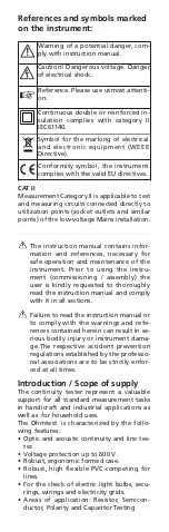 Предварительный просмотр 8 страницы BEHA AMPROBE OHMTEST Instruction Manual