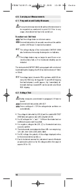 Предварительный просмотр 14 страницы BEHA UNITEST 2000 alpha Instruction Manual