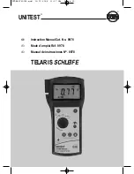 Предварительный просмотр 20 страницы BEHA UNITEST 8978 Instruction Manual