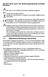 Preview for 4 page of BEHA UNITEST 93517 Instruction Manual