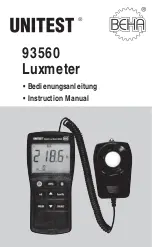 BEHA UNITEST 93560 Instruction Manual предпросмотр