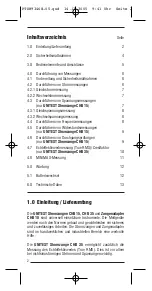 Предварительный просмотр 2 страницы BEHA UNITEST CHB 10 Instruction Manual