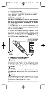 Предварительный просмотр 8 страницы BEHA UNITEST CHB 10 Instruction Manual