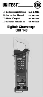 Предварительный просмотр 1 страницы BEHA Unitest CHB 140 Instruction Manual