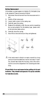 Предварительный просмотр 20 страницы BEHA Unitest CHB 140 Instruction Manual