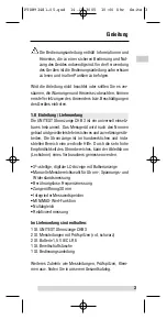 Preview for 3 page of BEHA Unitest CHB 3 Instruction Manual