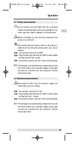 Preview for 23 page of BEHA Unitest CHB 3 Instruction Manual