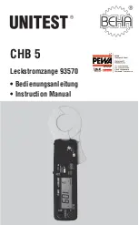 Предварительный просмотр 1 страницы BEHA UNITEST CHB5 Instruction Manual