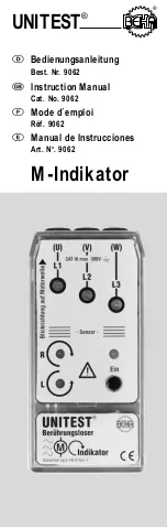 BEHA UNITEST M-Indicator 9062 Instruction Manual предпросмотр