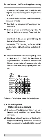 Предварительный просмотр 6 страницы BEHA UNITEST M-Indicator 9062 Instruction Manual