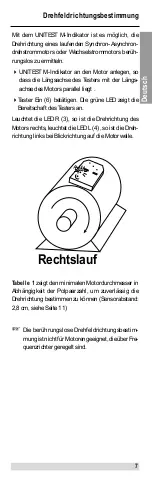 Предварительный просмотр 7 страницы BEHA UNITEST M-Indicator 9062 Instruction Manual