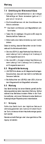 Предварительный просмотр 8 страницы BEHA UNITEST M-Indicator 9062 Instruction Manual