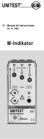 Предварительный просмотр 37 страницы BEHA UNITEST M-Indicator 9062 Instruction Manual