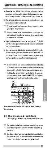 Предварительный просмотр 43 страницы BEHA UNITEST M-Indicator 9062 Instruction Manual