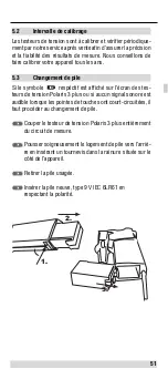 Предварительный просмотр 51 страницы BEHA UNITEST Polaris 3 plus Instruction Manual