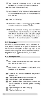 Предварительный просмотр 14 страницы BEHA UNITEST Schuko-Fix Instruction Manual