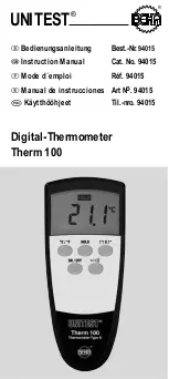 BEHA Unitest Therm 100 Instruction Manual preview